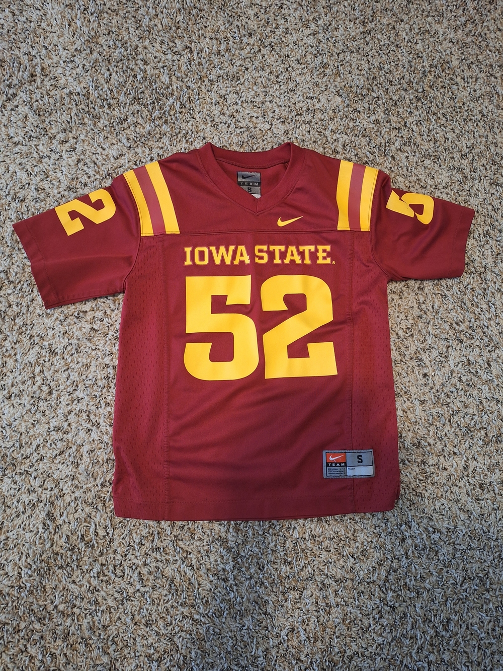 Iowa State Nike Red & Gold Football Jersey